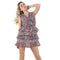 Abito Donna in georgette con balze Fantasia GAELLE PARIS- Francavilla Moda